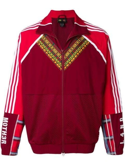 Adidas Originals By Pharrell Williams Adidas By Pharrell Williams Zip Front Track Jacket - Red