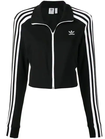 Adidas Originals Stripe Paneled Jacket In Black