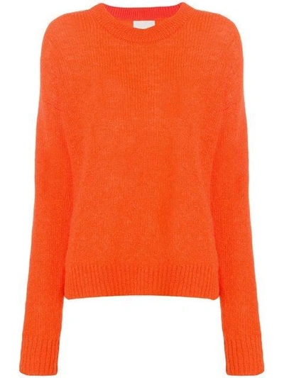 Laneus Crew Neck Sweater In Orange