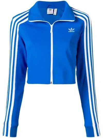 Adidas Originals Adidas Cropped Track Jacket - Blue