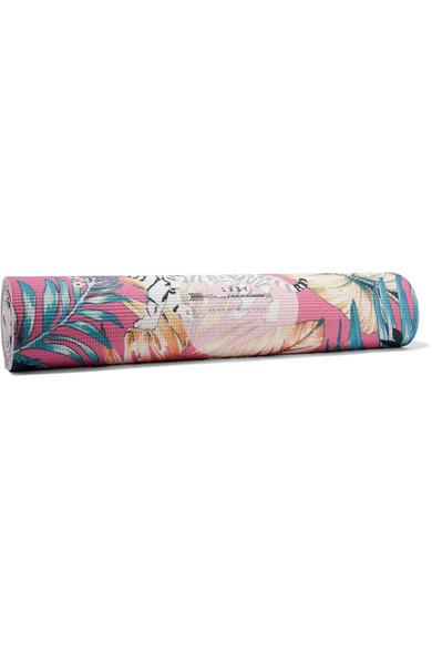 La Vie Boheme Yoga Tiger Lily Printed Yoga Mat In Fuchsia Modesens
