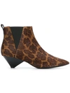 Ash Cosmos Pony Africa Ankle Boots In Maculato