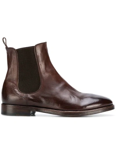 Alberto Fasciani Chelsea Boots In Brown