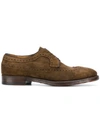 Alberto Fasciani Classic Suede Brogues In Neutrals