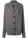 Stella Mccartney Oversized Ribbed Cardigan In Grey