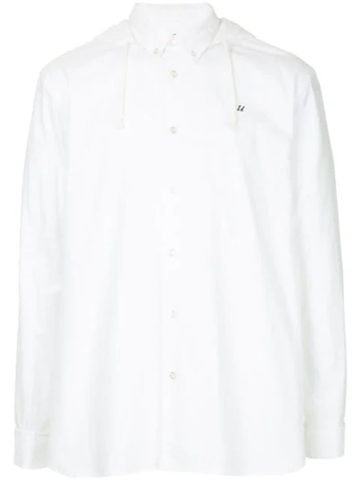 Undercover Hooded Shirt In White