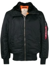 Alpha Industries Flight Jacket In Black