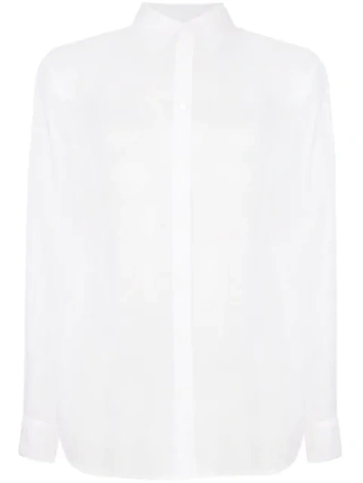Helmut Lang Logo Print Shirt In White