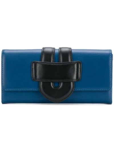 Tila March Zelig Continental Wallet In Blue