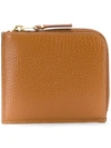Comme Des Garçons Side Zipped Purse - Brown