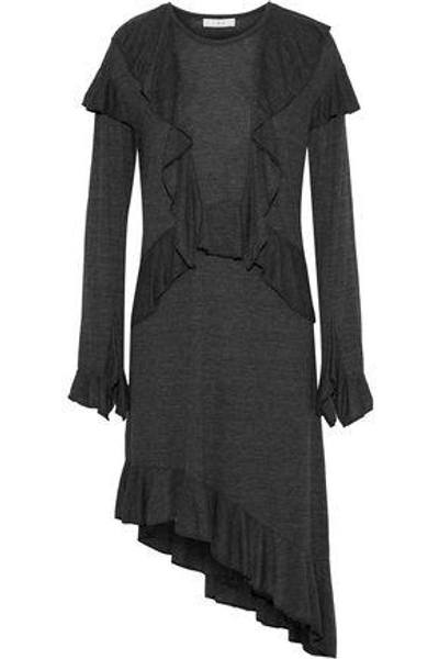 Iro Nancot Midi Dress In Dark Gray