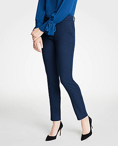 Ann Taylor The Petite Ankle Pant In Texture - Curvy Fit In Coasta Brava