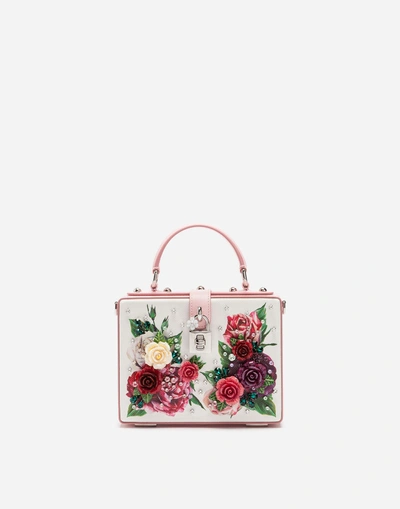 Dolce & Gabbana Dolce Box Bag In Dauphine Calfskin In Multicolor