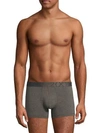 2(x)ist Men's Pima-stretch No Show Trunks In Charcoal