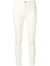 Rag & Bone Velvet Skinny Trousers In White