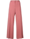 Alberto Biani Creased Palazzo Trousers In Pink