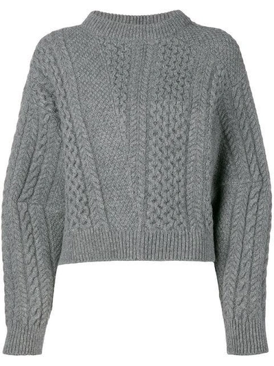 Stella Mccartney Oversized-pullover Mit Rundem Ausschnitt In Grey