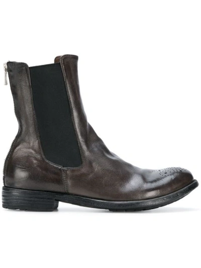 Officine Creative Ankle Length Boots In Brown
