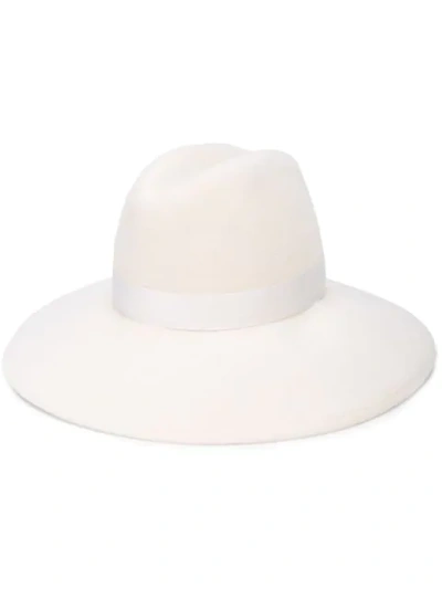 Gigi Burris Millinery White Wide Brim Hat