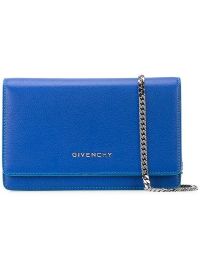 Givenchy 标志牌牛皮钱包 In Blue