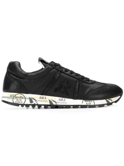 White Premiata Lucy Trainers In Black