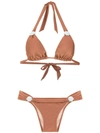 Adriana Degreas Cinque Bikini Set In Bronze