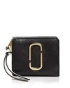 Marc Jacobs Snapshot Mini Leather Wallet In Black Multi/gold