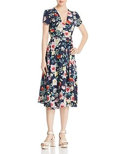 Yumi Kim Spin Me Around Floral-print Silk Midi Wrap Dress In Multi ...
