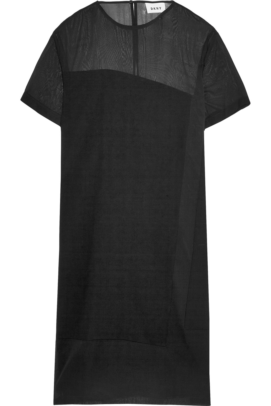 Dkny Sheer-paneled Crepe Dress | ModeSens