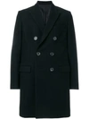 Ami Alexandre Mattiussi Double Breasted Coat In 001 Black