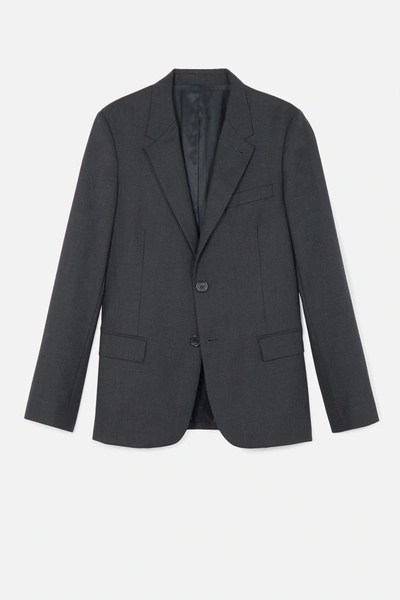 Ami Alexandre Mattiussi Two Buttons Lined Jacket In Grey