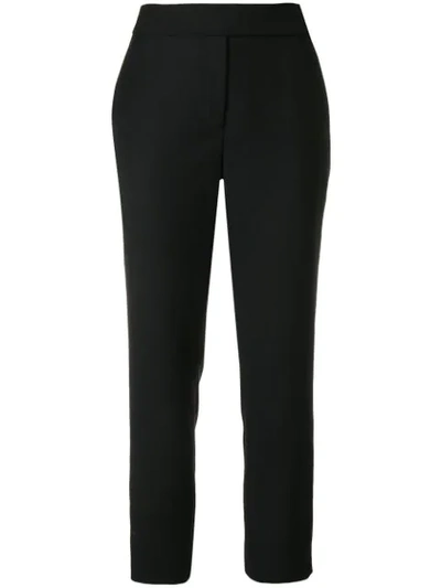 Osman Tailored Cropped Trousers In Black