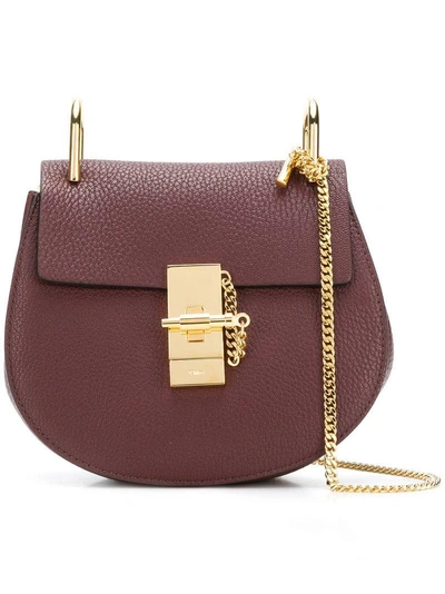 Chloé Small Drew Shoulder Bag In Red