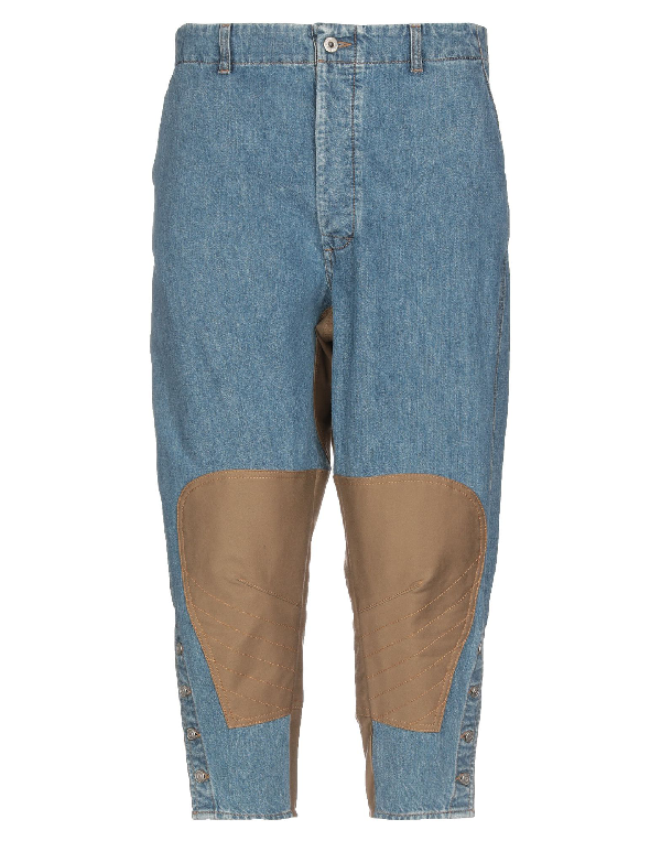 Loewe Leather Patch Jeans In Blue ModeSens