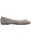 Anna Baiguera Anna Bow Ballerinas - Grey