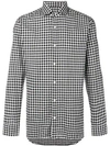 Z Zegna Diego Gingham Buttoned Shirt In Black
