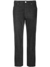 Isabel Marant Étoile Cropped Corduroy Trousers In Black