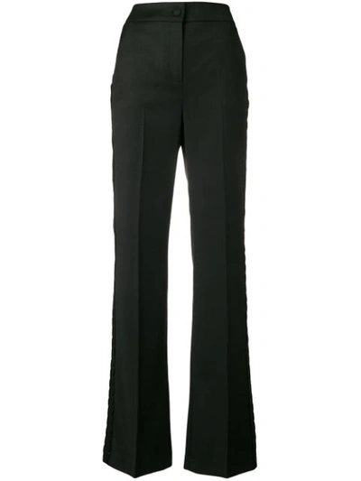 Blumarine High-waisted Tailored Trousers In Black