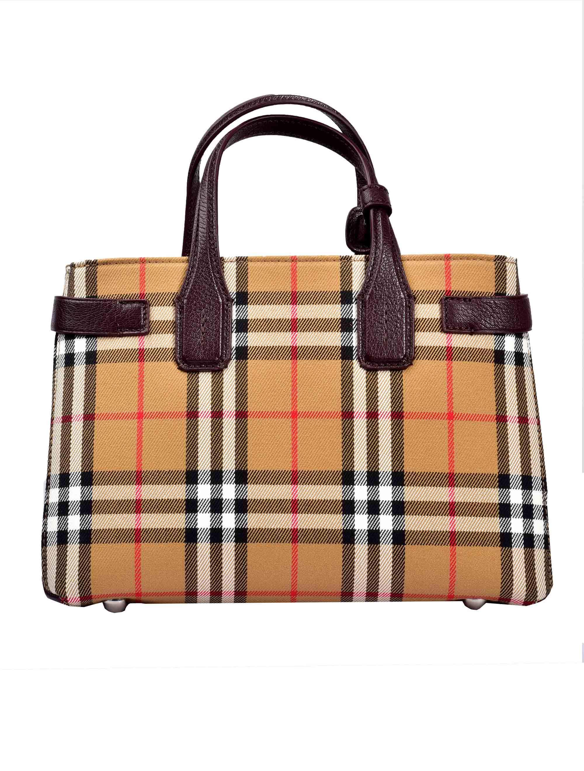 Burberry Small Banner Top Handle Bag In Brown Modesens