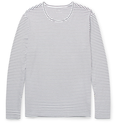 Club Monaco Slim-fit Striped Cotton T-shirt | ModeSens