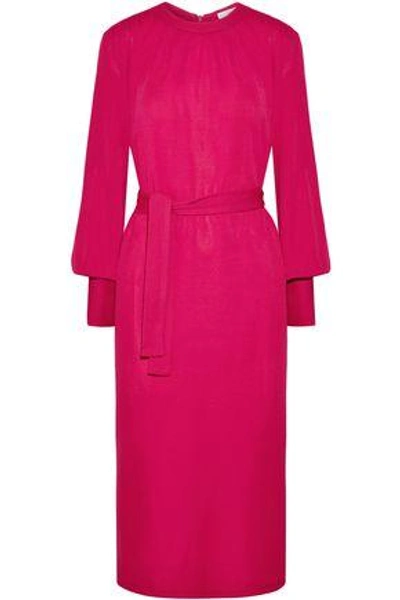 Tome Woman Crepe Midi Dress Magenta