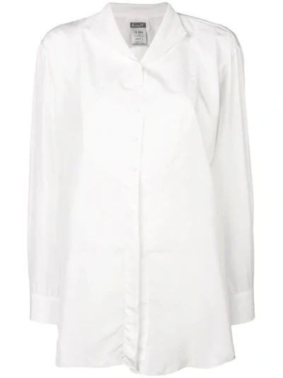 Kristensen Du Nord Revere Collar Shirt In White