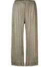 Issey Miyake Pleated Trousers In Green