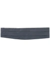 Canali Three Pleat Cummerbund In Grey