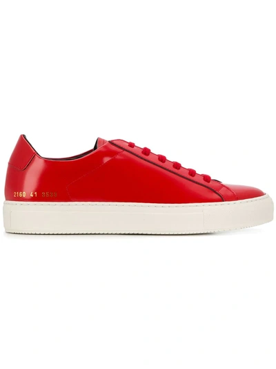 Common Projects Platform Flat Sneakers - Red