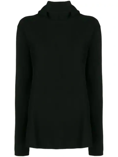 Allude Turtleneck Sweater In 90 Black