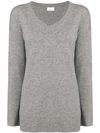 Allude Knit V In Grey