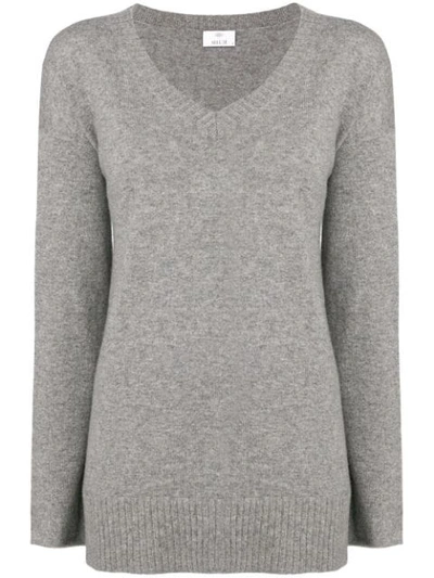 Allude Knit V In Grey