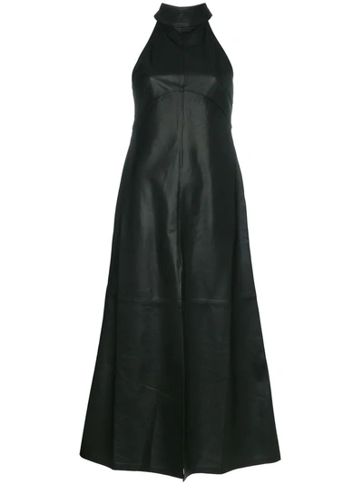 Skiim Rafaela Sleeveless Leather Dress - Black