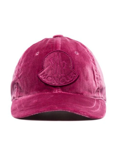 Moncler Pink Velvet Cap